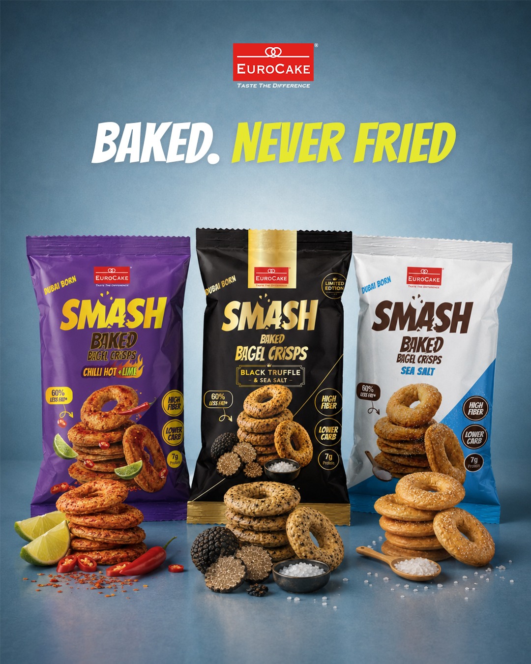 Baked Bagel Crisps & Better-for-You Snacks | SMASH (UAE)
