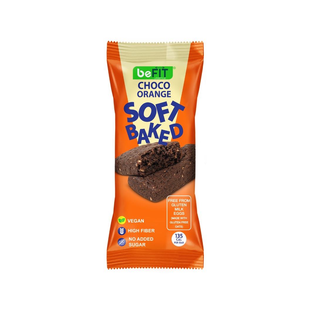 beFIT Soft-Baked Bars Choco Orange - 3pcs Box (105gm)