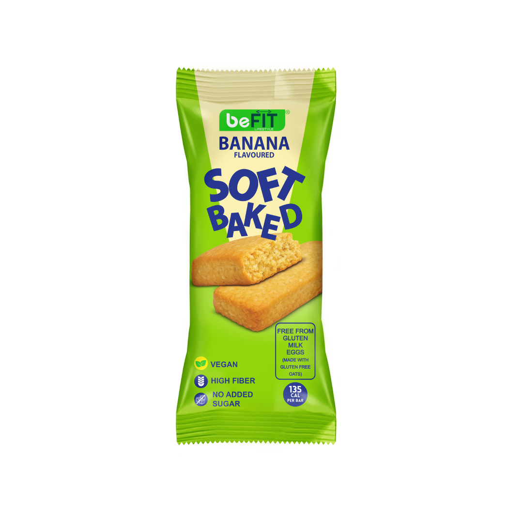 beFIT Soft-Baked Bars Banana - 3pcs Box (105gm)