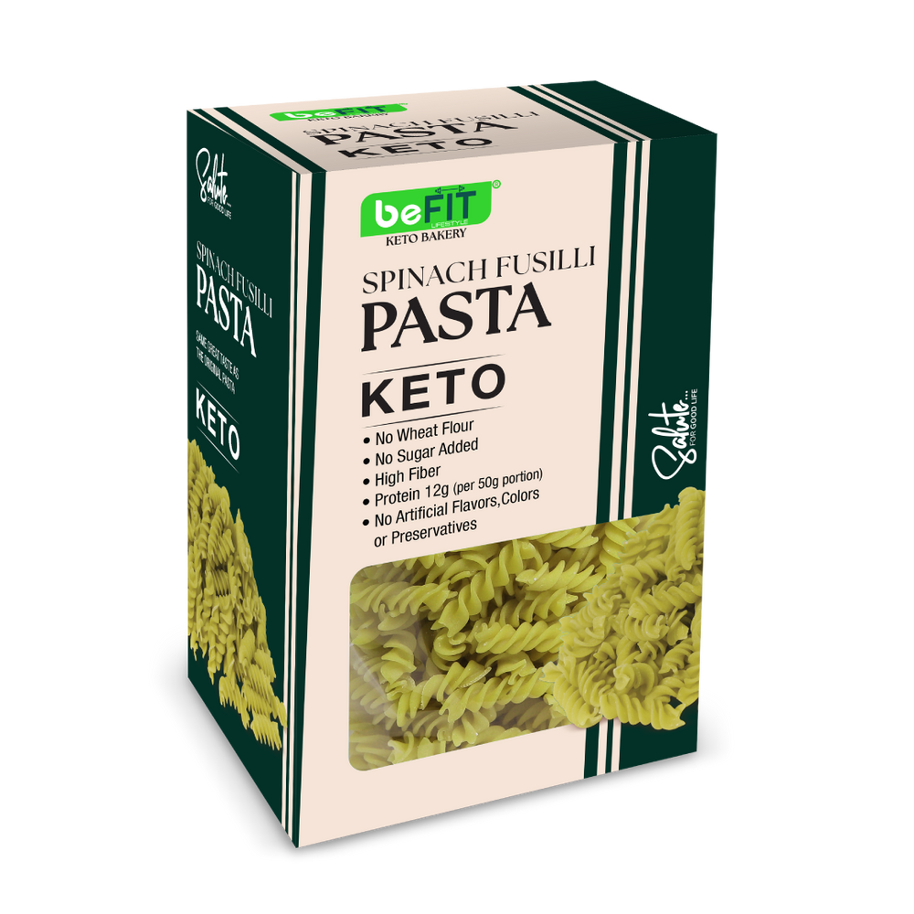Befit Spinach Fusilli Keto Pasta - 200gm