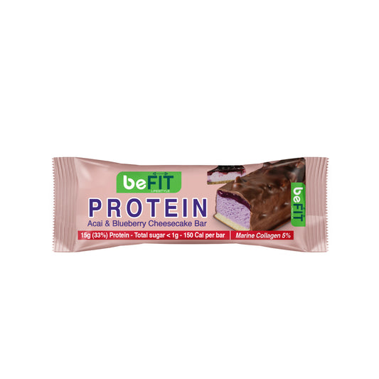 beFIT Protein Cake Bar Acai & Blueberry Cheesecake - 45gm