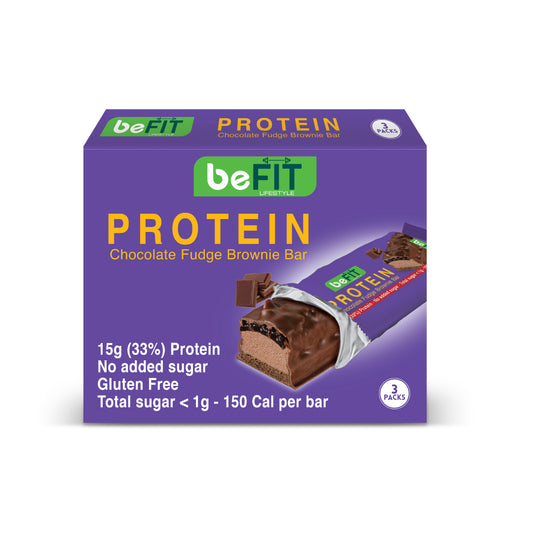 beFIT Protein Cake Bar Chocolate Fudge - 3pcs Box (135gm)