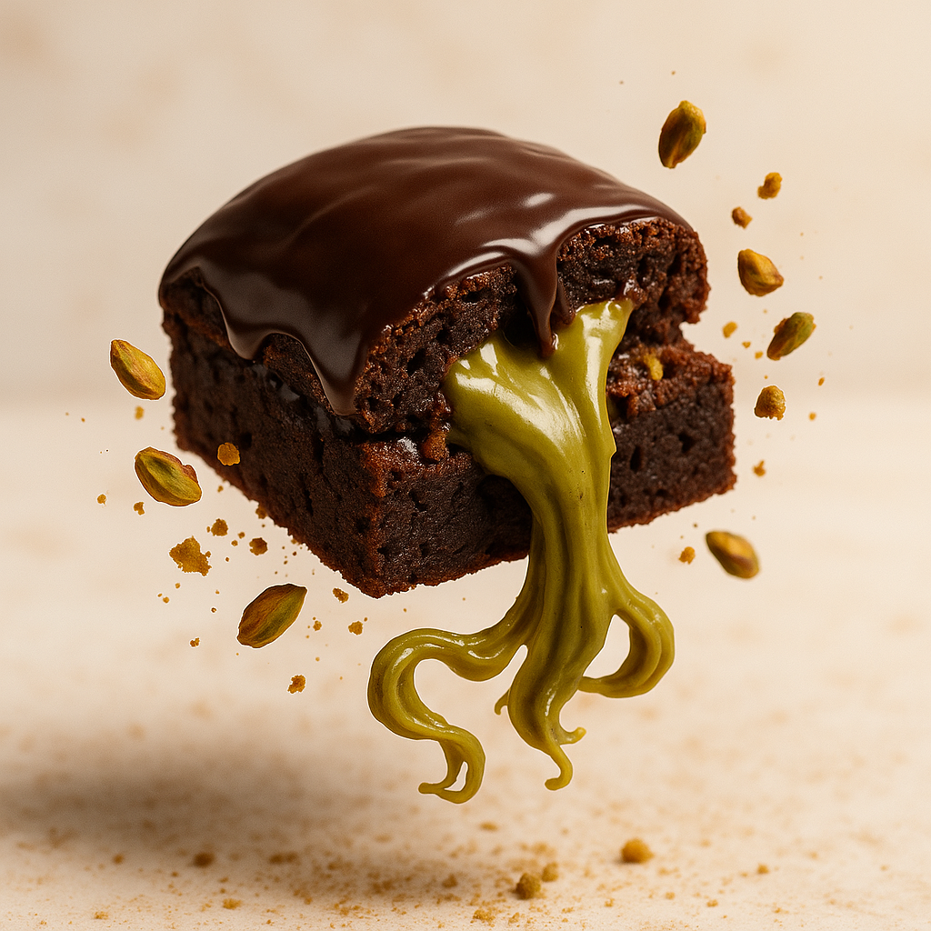 Flair Dubai Chocolate Pistachio Kunafa Brownie - 50gm (Box of 3)