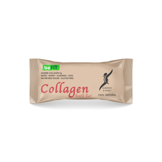 beFIT Collagen Bar Almond & Honey - 12pcs Box (540gm)