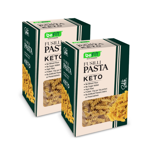Befit Fusilli Keto Pasta - Pack of 2 - 400gm