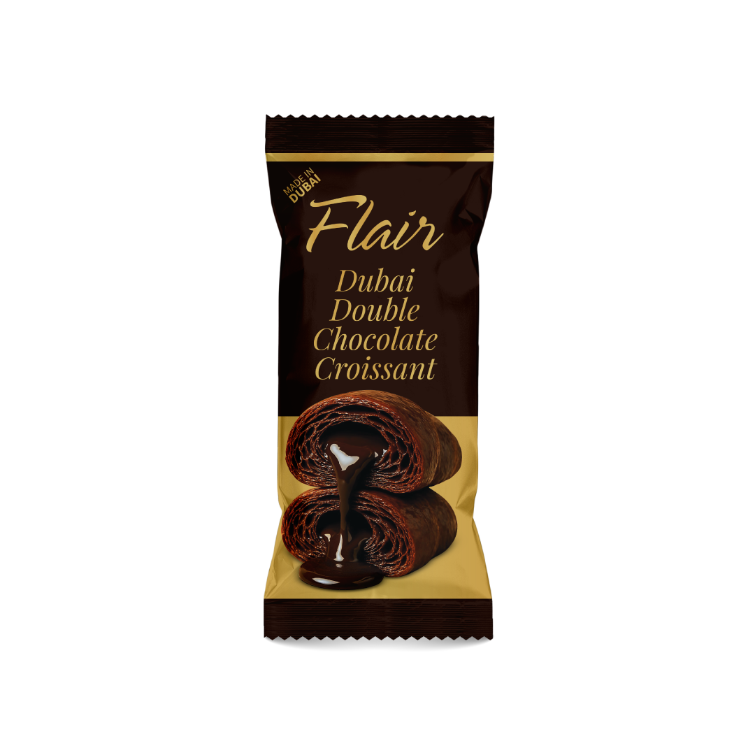 Flair Dubai Double Chocolate Croissants - 4pcs Pack (160g)