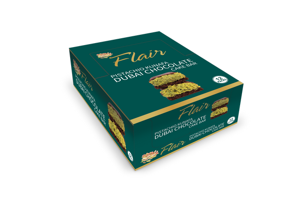 Pistachio Kunafa Dubai Chocolate Cake Bar (12pcs per Box)