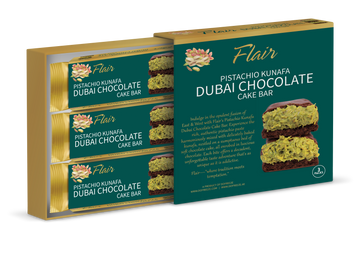 Pistachio Kunafa Dubai Chocolate Cake Bar (3pcs per Box)