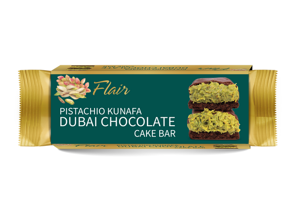 Pistachio Kunafa Dubai Chocolate Cake Bar (12pcs per Box)