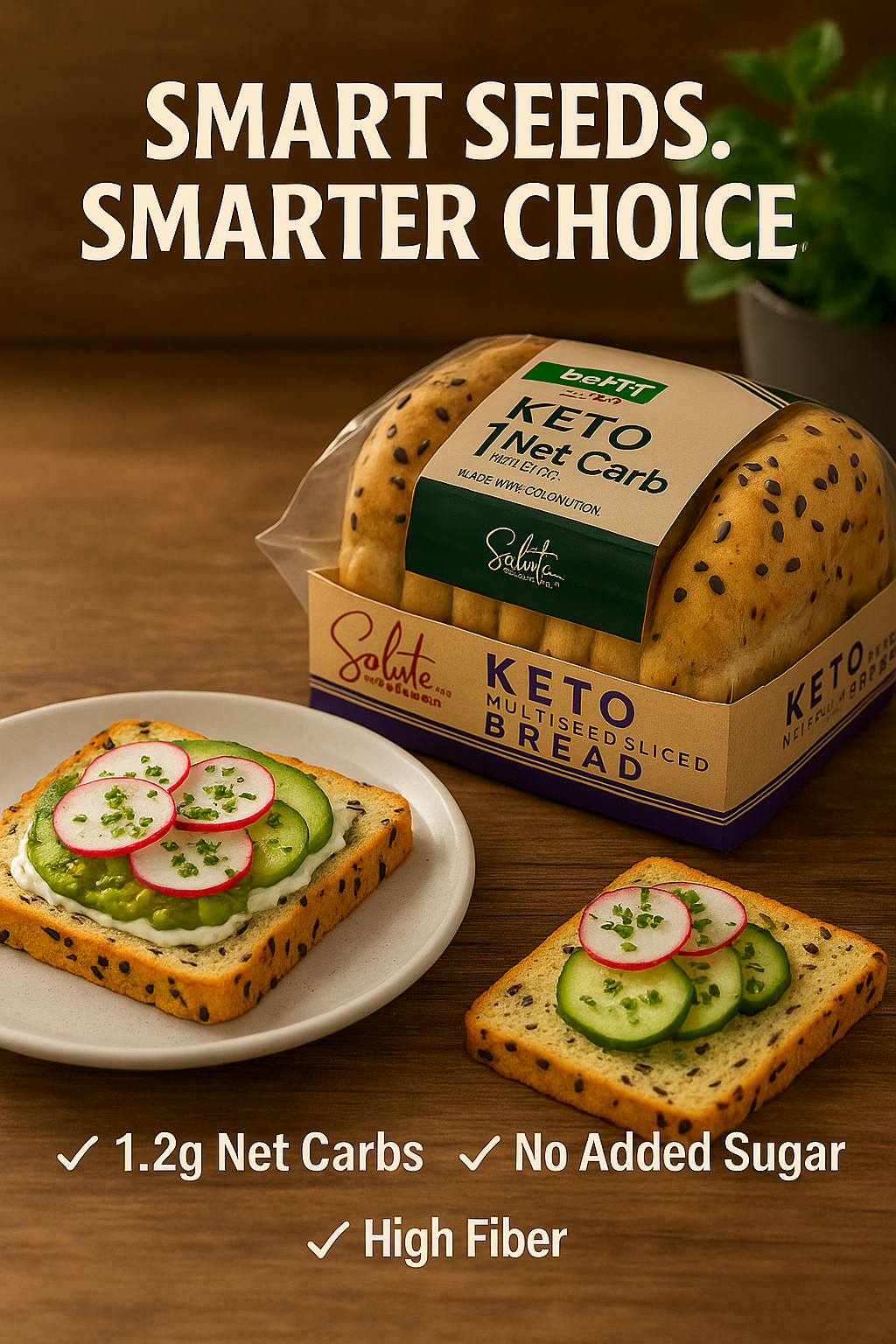 Befit Keto Multiseed Sliced Bread 250gm