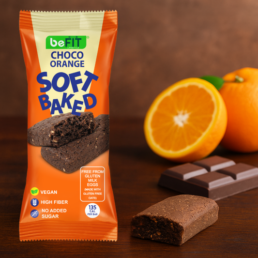 beFIT Soft-Baked Bars Choco Orange - 3pcs Box (105gm)