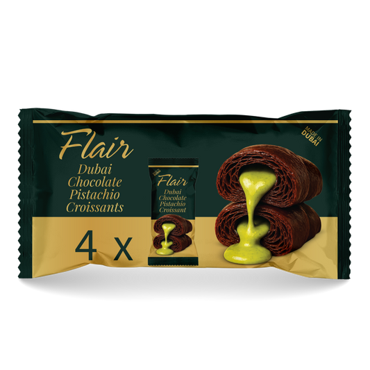 Flair Dubai Chocolate Pistachio Croissants - 4pcs Pack (160g)