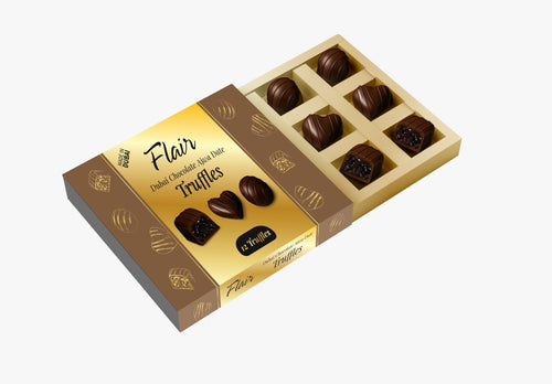 Flair Dubai Chocolate Ajwa Dates Truffles Gift Box