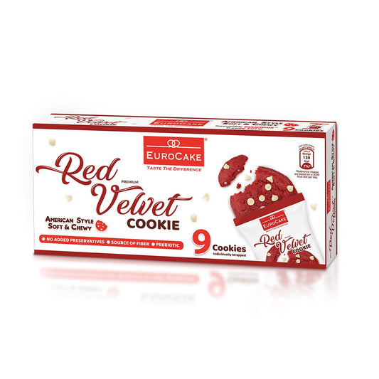 Eurocake Soft and Chewy Red Velvet Cookie 9pc Box